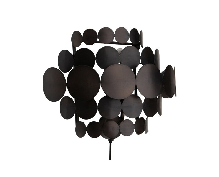 Kaki Wandlamp Metaal Zwart - WOOOD Exclusive