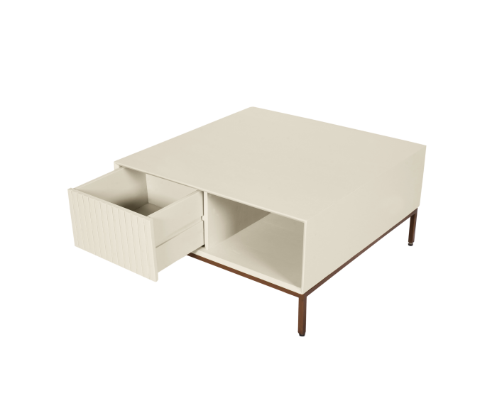 Salontafel Madison Sand | 80 cm | Vierkant