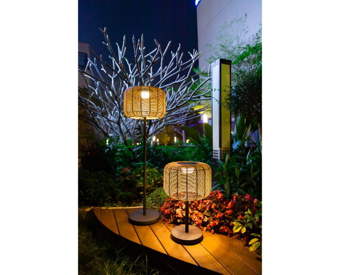 Buitenlamp Nina Garden Solar Rotan