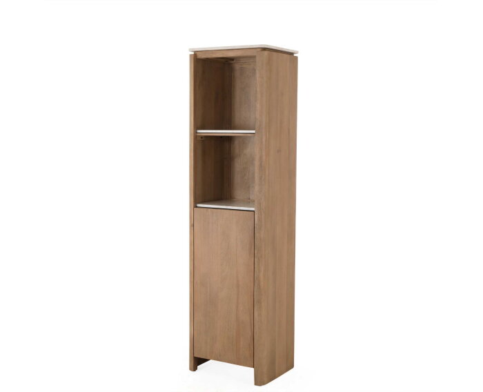 Inglegplank Boekenkast Dallas Beige Marmer Set van 2