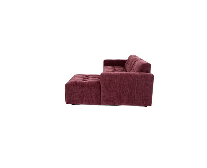 MySofa Ruby Hoekbank Paars  2,5 zits AL + Lounge R