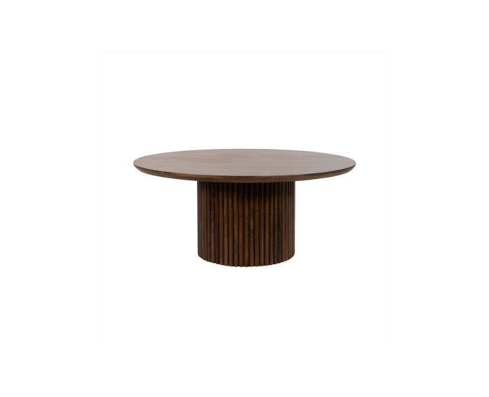 Salontafel Congo Rond 90 cm Mangohout - Walnoot