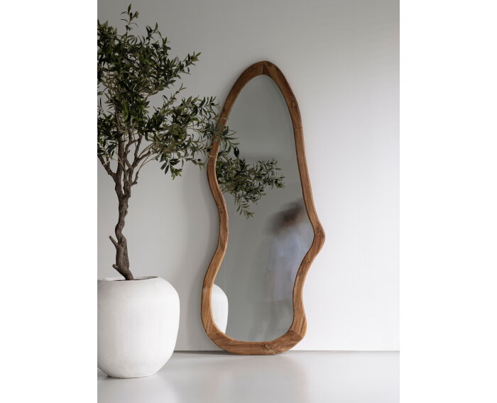 spiegel Mateo organisch teakhout 200x85 cm