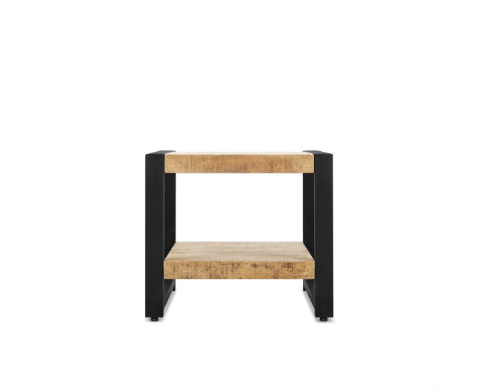 Salontafel Bas vierkant mangohout 50x50 cm - Naturel