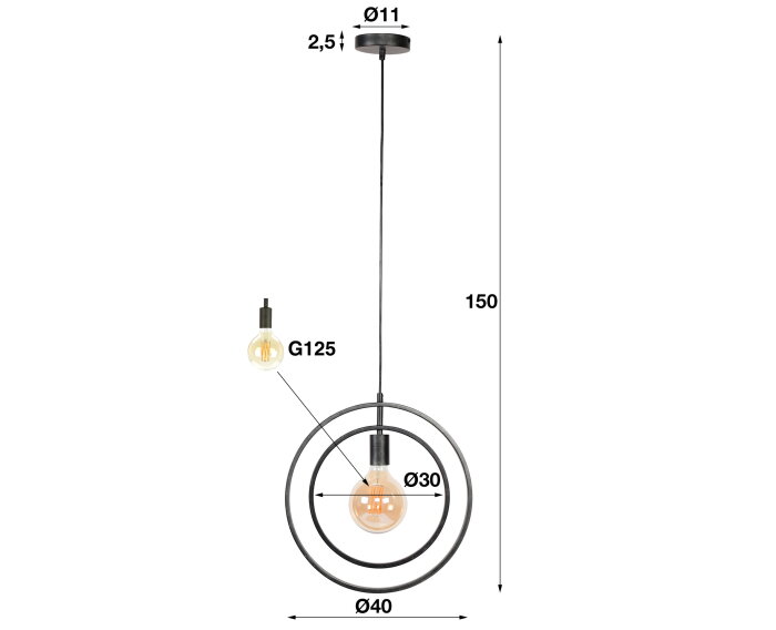 Hanglamp Turn Around | 1 Lamp