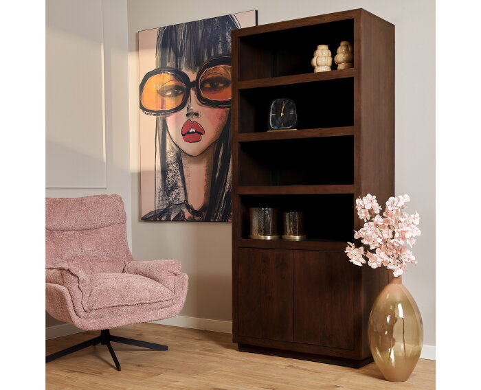 Boekenkast Brussel Brown | 90 cm