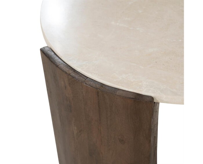 Bijzettafel Joan 52x52cm - bruin | Eleonora