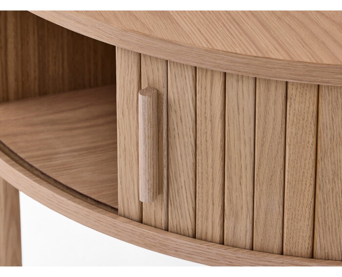 Salontafel Meta rond eikenhout &Oslash;85 CM - Naturel