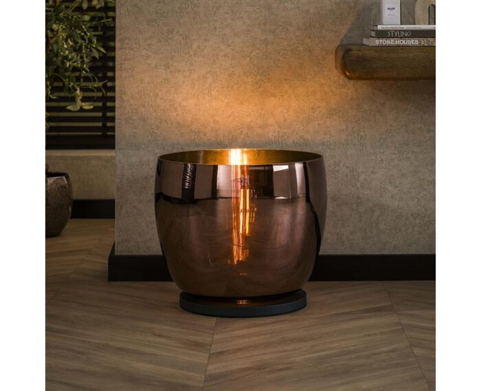 Vloerlamp UP XXL - Copper color glas