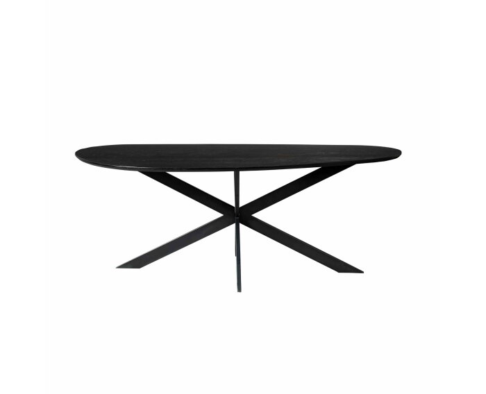 Eettafel Cloud | 180 cm | Eiken | Zwart