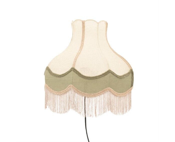 Wall lamp Fringaloo - groen | BY-BOO