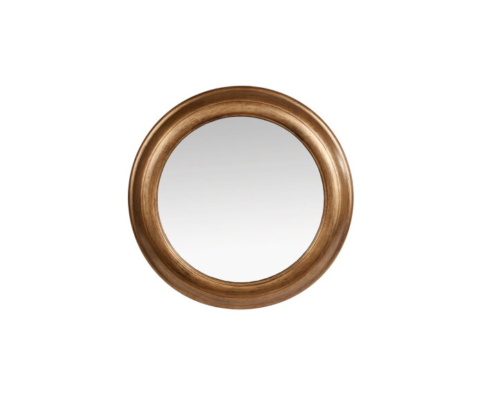 Wandspiegel metaal look-goud,rond, 50,5 diameter. Nu verkrijgbaar 18,95!