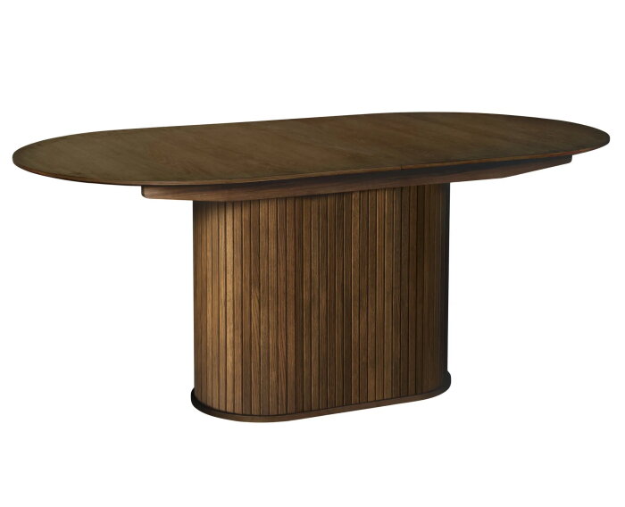 Eettafel Nola eikenhout Ovaal 95x180-230 CM - Bruin