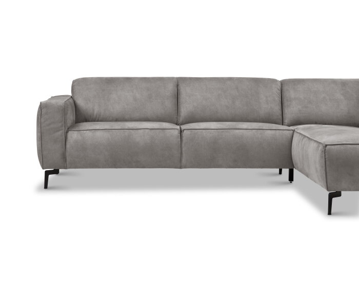 Hoekbank Varello Antraciet - Tauro 02 &ndash; Ottomane Rechts &ndash; 270x209 cm