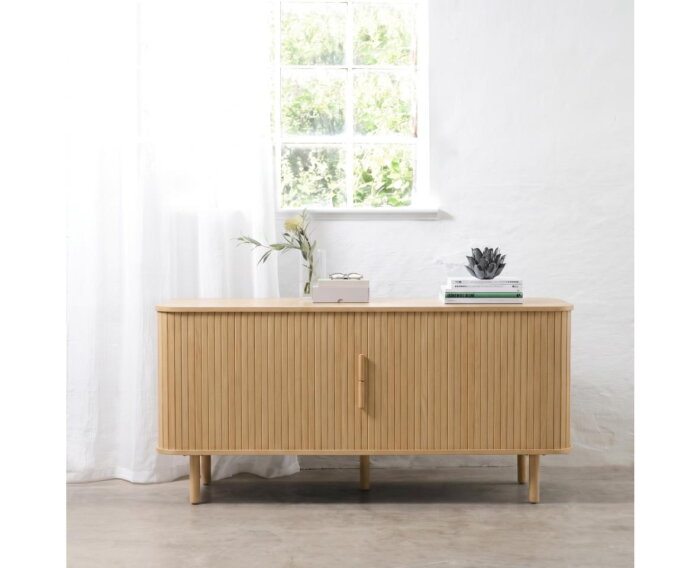 Dressoir Cavo - eikenhout naturel - 160x45x76 cm - 2 deuren