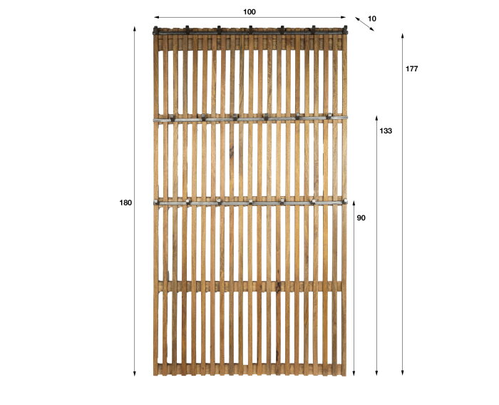 Kapstok Tweak hoog XL 20H - Massief mango zand