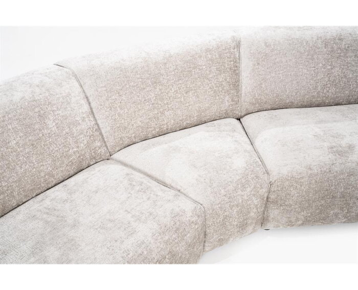 Modulaire Hoekbank Elise – Designbank Hotel Chique - Stof Trenza Taupe - 350x200 cm - SEVN