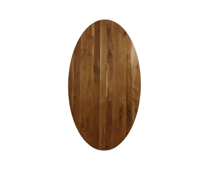 Ovaal tafelblad - 220x110x4 - Naturel - Eiken