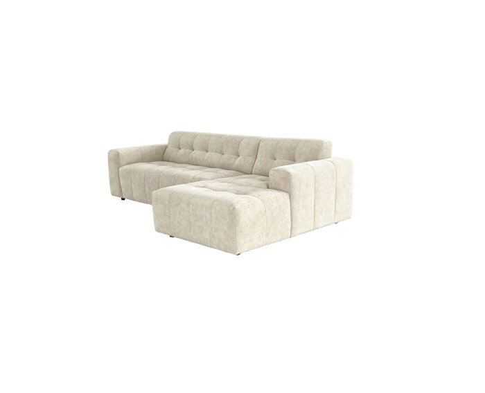 MySofa Ruby Hoekbank Beige  2,5 zits AL + Lounge R