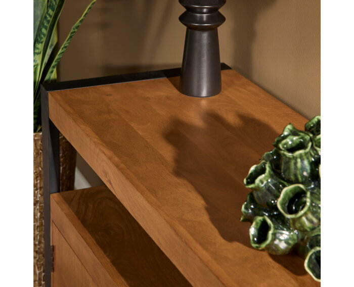 Dressoir Boaz 175 cm mango metaal - Naturel