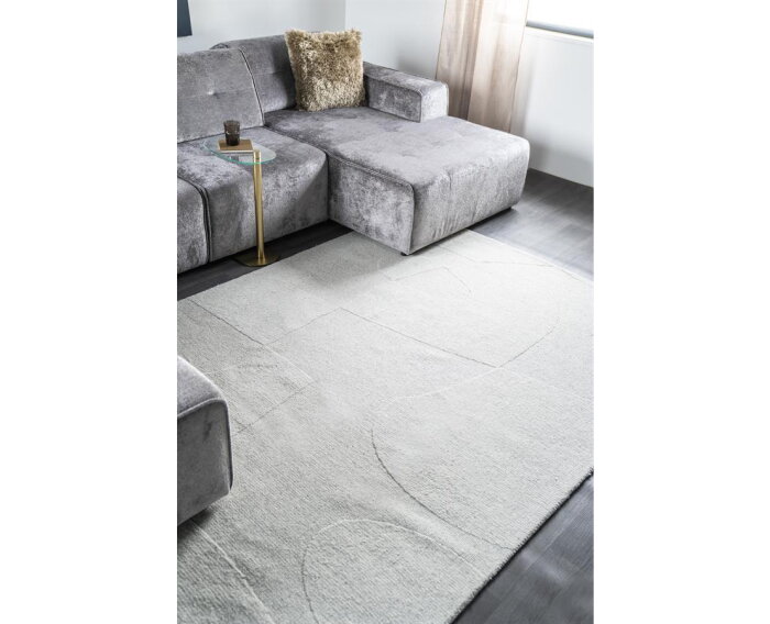 Carpet Yuka 190x290cm - light grey | BY-BOO