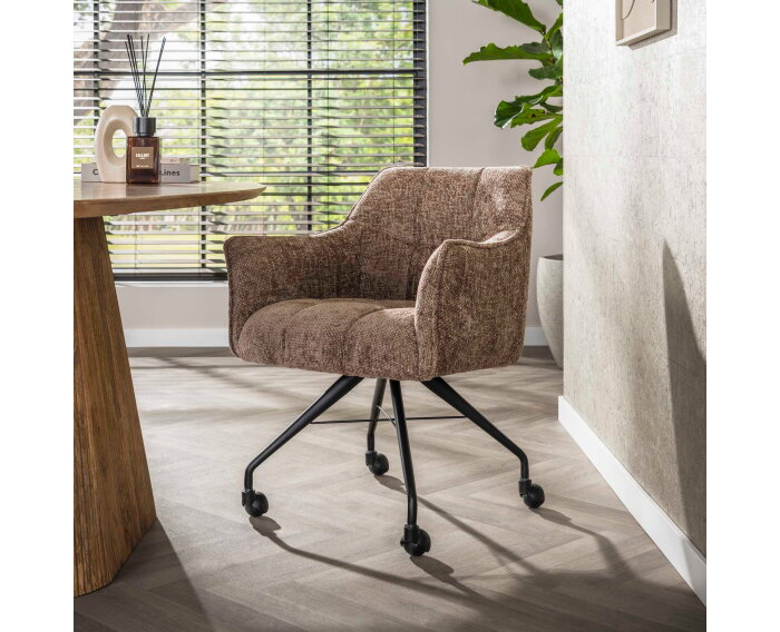 Armstoel wieltjes Raster VPE2 - Rich champagne