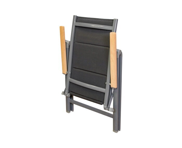 Pisa position chair with woodlook armrest
