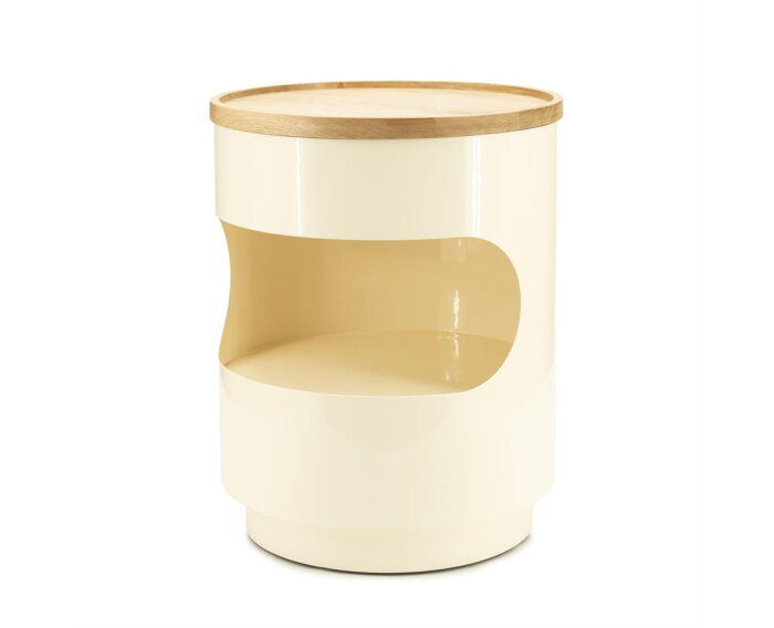Side table Tondo 37x37cm - beige | BY-BOO
