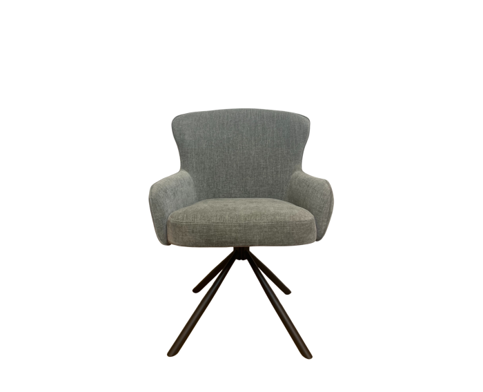 Eetkamerstoel Hanna | Charcoal Brown | Met armleuning