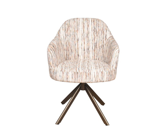 Eetkamerstoel New york poot Venus 360 anodic brown - be stylish multigrey