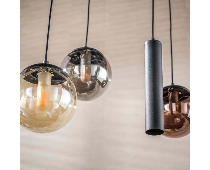Hanglamp Orb 6+5L - Zwart