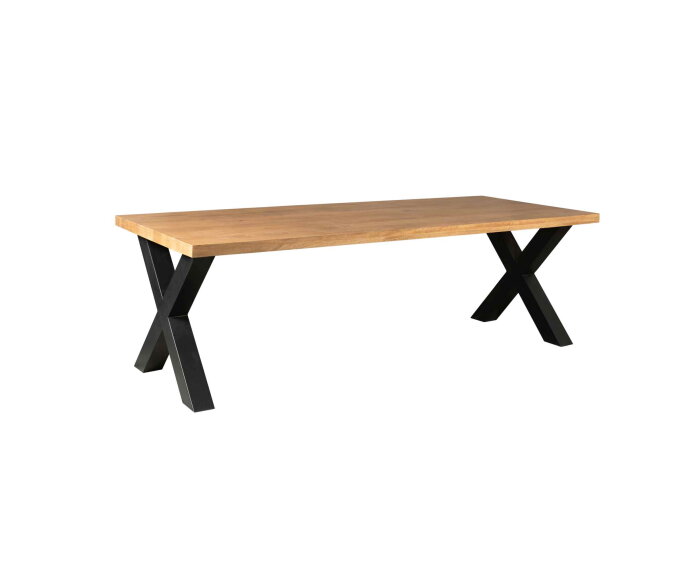 Eetkamertafel Denver | Rechthoek X-poot | 200 cm