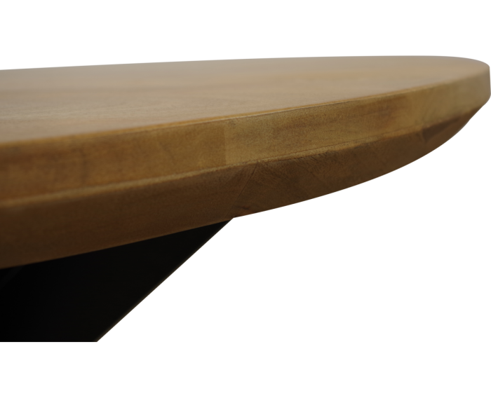Salontafel Colorado ovaal mangohout 130x70x40 cm - Naturel