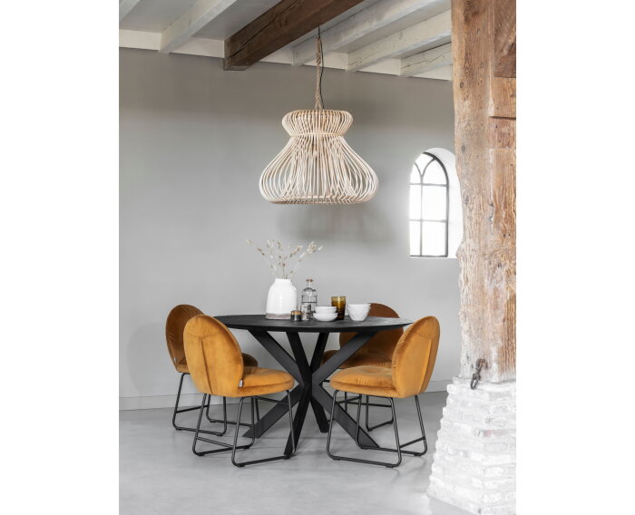 Timeless Black eettafel Shape &Oslash;150 cm