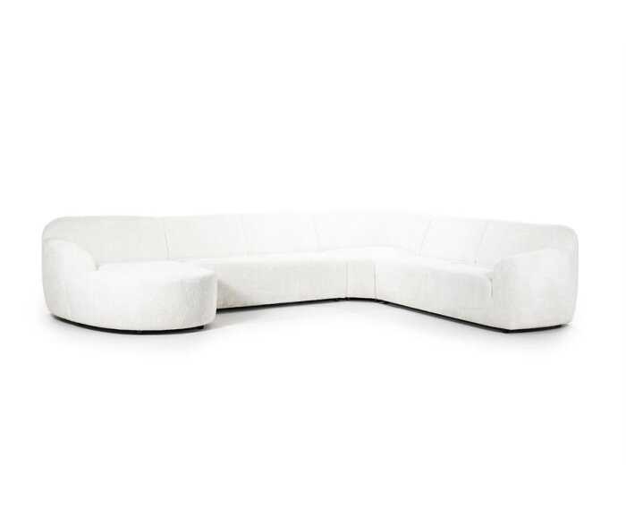 SEVN Ovie modulaire hoekbank - Pande Deluxe Ivoor - 410x328 cm - zelf samen te stellen
