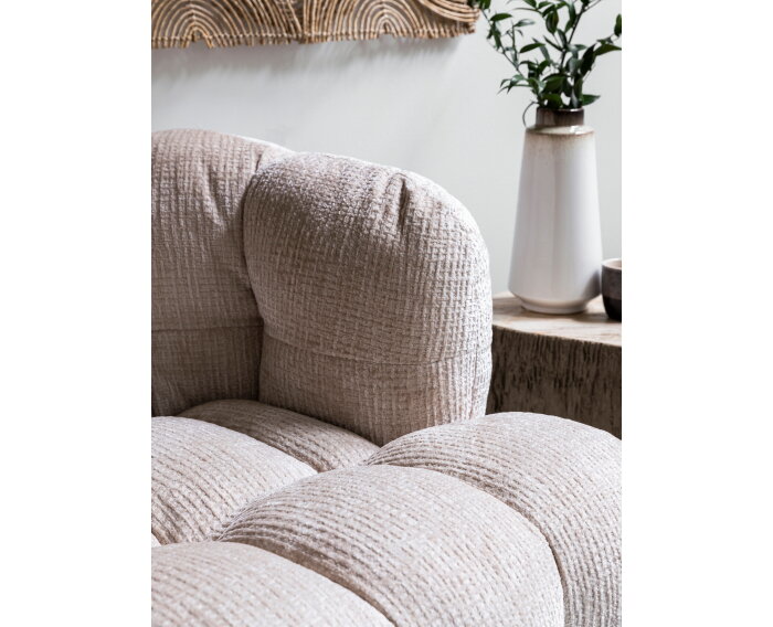 MUST Living fauteuil Mars - Glamour natural - 75x102x95 cm