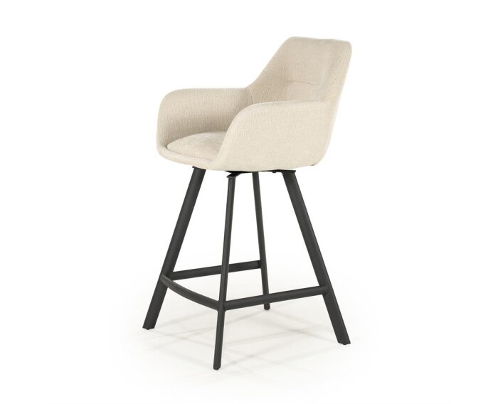 Barstool Bliss with armrest - beige | BY-BOO