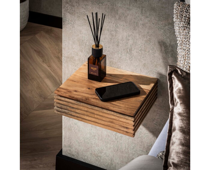 Nachtkastje 1L set/2 layer XS - Massief acacia naturel