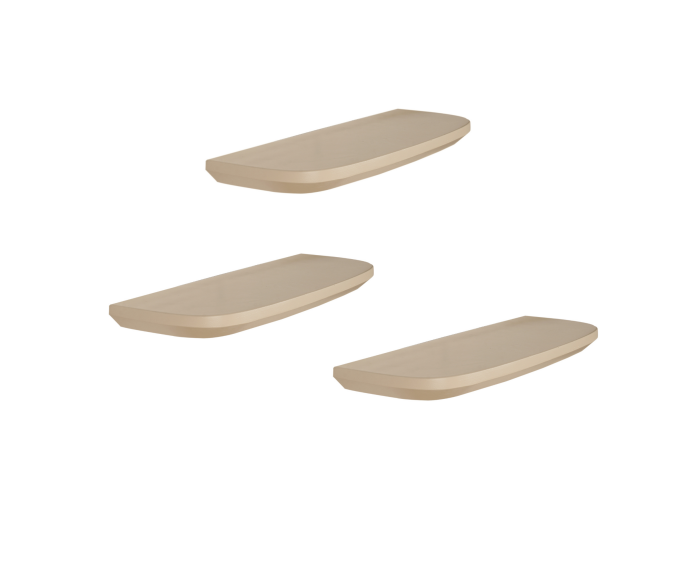 Wandplank Gusta Sand | 60 cm | Set van 3