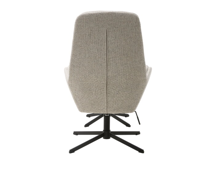 SIFTON RECLINER & FOOTSTOOL OFFWHITE MELANGE