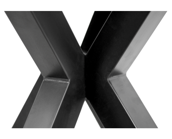 Onderstel Oakland - 3D-Model - 100x80x72 - Gepoedercoat zwart - Metaal