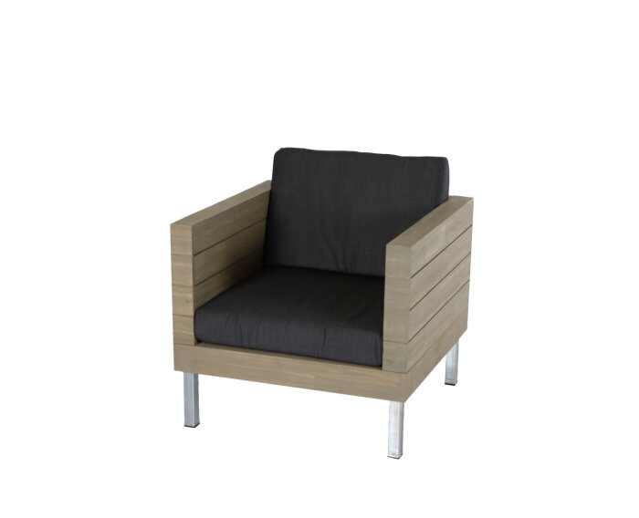 ZEELAND LOUNGE CHAIR  -  WOOD ACACIA SOFT GREY