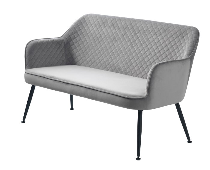 BERRIE LOUNGE SOFA GREY VELVET