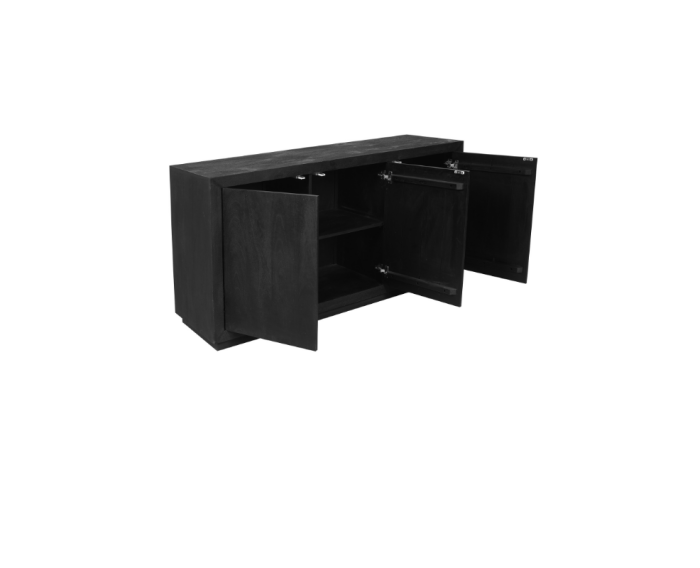 Dressoir Brussel Black 3 deurs | 150 cm