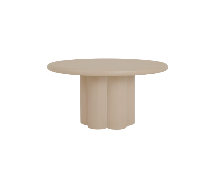 Melzo Eetkamertafel rond beige 150 cm