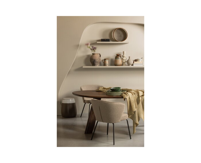 Snore Vaas Keramiek 19cm Bruin - BePureHome