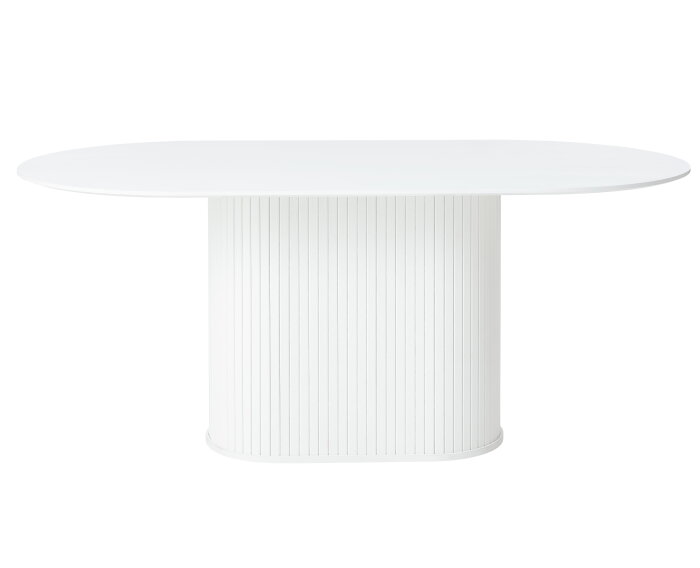 Eettafel Nola ovaal 180 cm eikenhout - wit