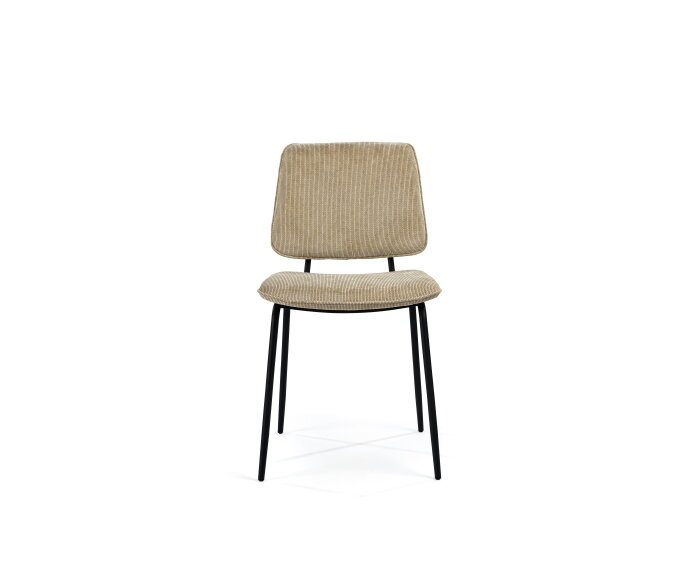 Eetkamerstoel, stof Wave Rib, W520 taupe