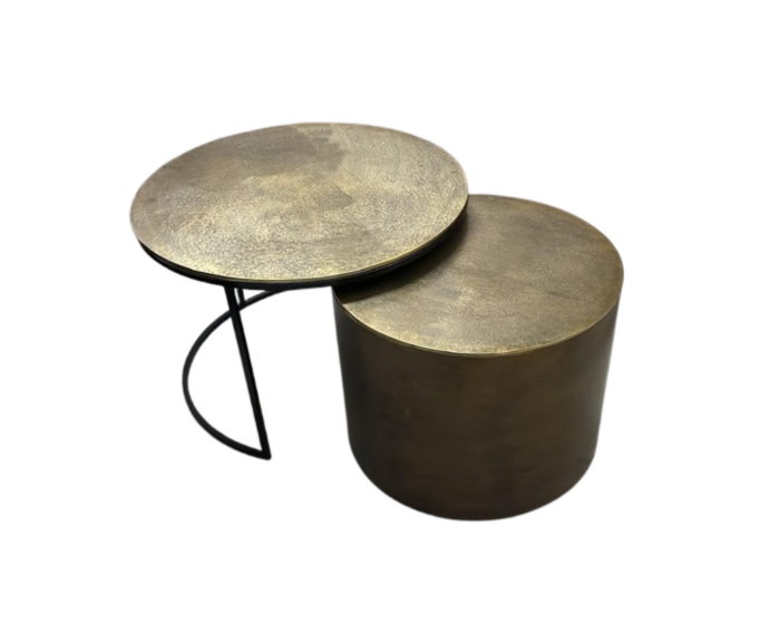 Salontafel Luna | Gold | Set van 2