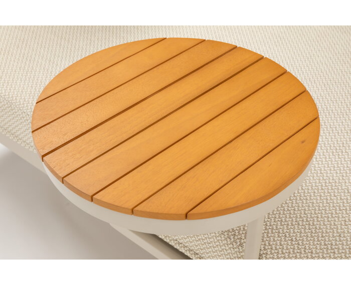 Tuinbank Isabeau met tafeltje - taupe